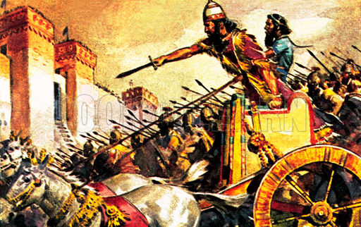 Sennacherib, king of Assyria, besieging Jerusalem